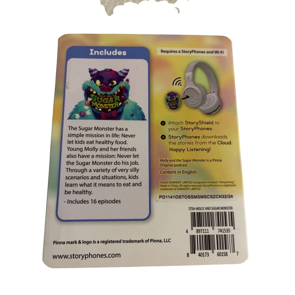 StoryShield Pinna Original Molly and the Sugar Monster Audio Disc for StoryPhone